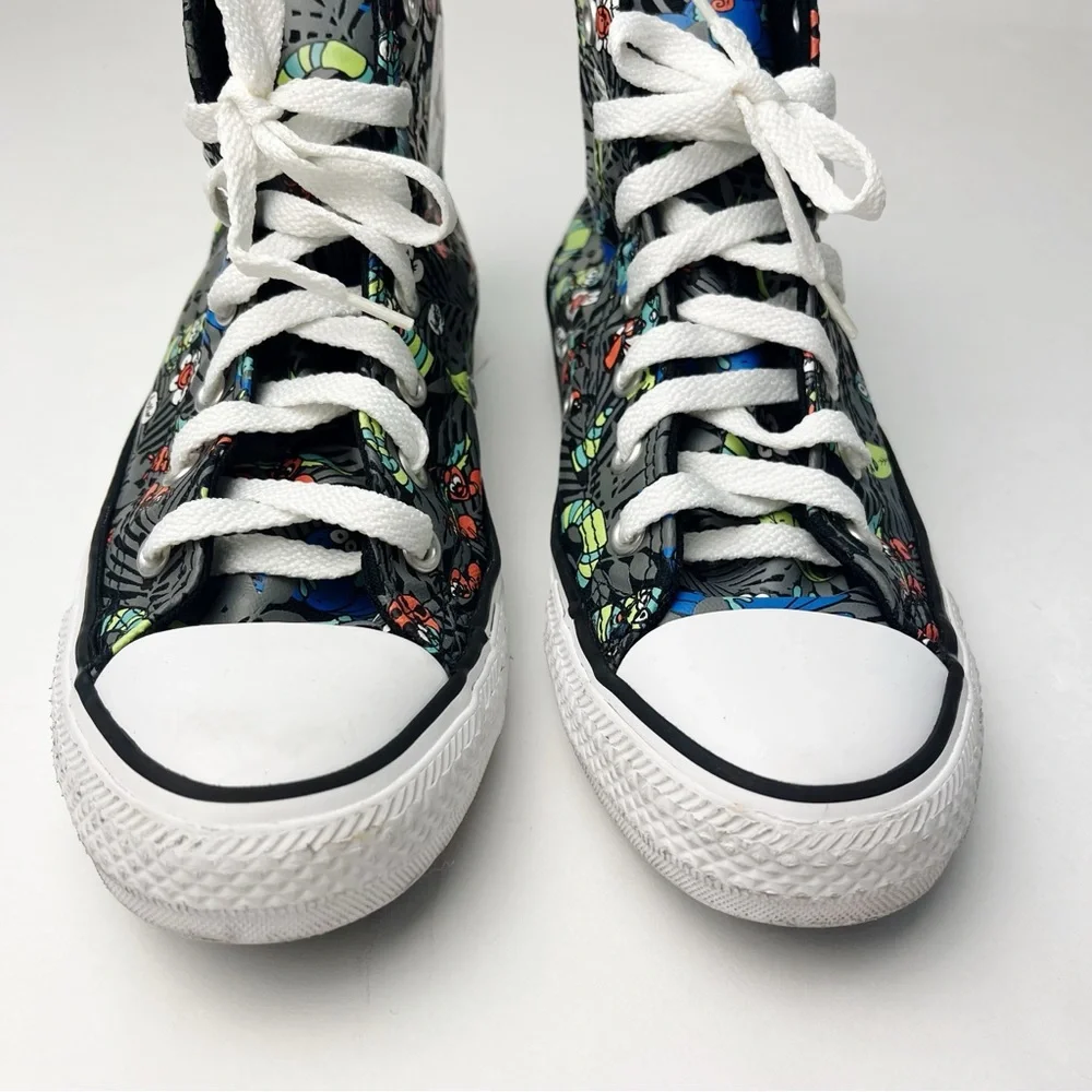 Converse All Stars Chuck Taylor High Top Plants Bugs Size 4